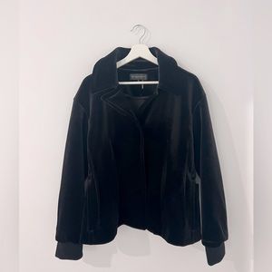 Donna Karan Black Velvet Jacket size L